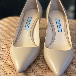 PRADA leather pumps with 2 inch heel. Like New!!